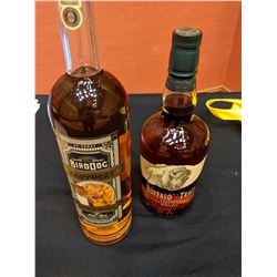 Buffalo Trace and Bird Dog bourbon Whiskey set