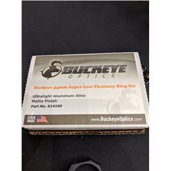 Buckeye Optics 34mm Low Picatinny Ring Set