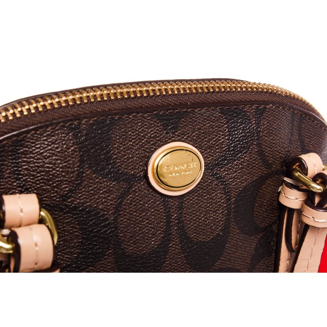 coach mini cora domed satchel