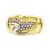 Image 2 : 0.20 ctw Diamond Ring - 18KT Yellow Gold and Platinum