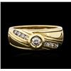 Image 2 : 14KT Yellow Gold 0.45 ctw Diamond Ring