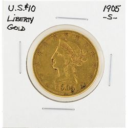 1905-s  $10 Liberty Head Eagle Gold Coin