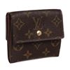 Image 1 : Louis Vuitton Canvas Leather Elise Wallet