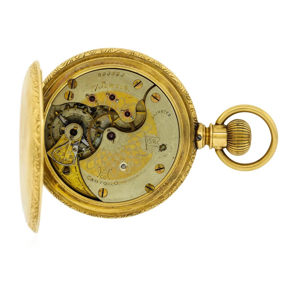 Antique Hampden Watch Co. Pocket Watch 14KT Yellow Gold