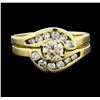 Image 2 : 0.40 ctw Diamond Ring - 14KT Yellow Gold