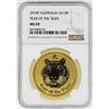 Image 1 : 2010-P $100 Australia Year of the Tiger Gold Coin NGC MS69