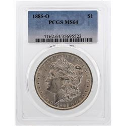 1885-O $1 Morgan Silver Dollar Coin PCGS MS64