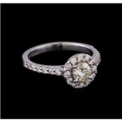 0.87 ctw Diamond Ring - 14KT White Gold