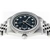 Image 4 : Rolex Mens Stainless Steel Black String Diamond 36MM Datejust Wristwatch