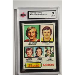 1977-78 Topps #2 Assists Leaders/Guy Lafleur/Marcel Dionne/Larry Robinson/Borje Salming/Tim Young