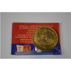 1998 MCDONALDS OLYMPICS TEAM CANADA MEDALLION COIN