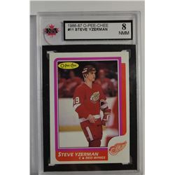 1986-87 O-Pee-Chee #11 Steve Yzerman