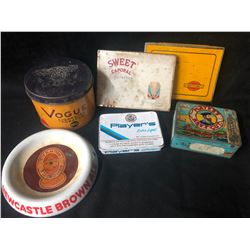 COLLECTIBLE VINTAGE TOBACCO TINS LOT