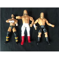 WWF ELITE WRESTLING ACTION FIGURES (CM PUNK/ BIG JOHN STUDD/ HHH)