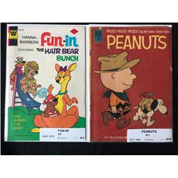 VINTAGE COMIC BOOK LOT (PEANUTS #10/ FUN-IN #14)