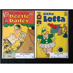 VINTAGE COMIC BOOK LOT (BEETLE BAILEY #88/ LITTLE LOTTO #59)