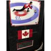 Image 2 : BRAD GUSHUE SIGNED CANADA-CURLING 2006 GOLD 26 X 16 FRAMED PHOTO DISPLAY (GAMEDAY COA)