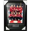 Image 1 : VANCOUVER 2010 TEAM CANADA CURLING SIGNED 22" X 30" FRAMED PHOTO W/ KEVIN MARTIN/ CHERYL BERNARD...