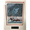 Image 2 : PAUL HENDERSON SIGNED "THE SHOT HEARD AROUND THE WORLD" FRAMED PRINT