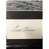 Image 2 : EDDIE ARCARO AUTOGRAPHED LYING IN THE MUD AFTER A HORSE THREW HIM FRAMED 12" X 16" PHOTO (JSA)