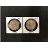 Image 1 : Uncirculated Canadian Silver Quarter Lot (1943 & 1949)
