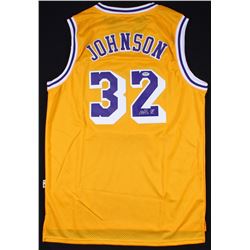 Magic Johnson Signed Lakers Jersey (PSA COA)