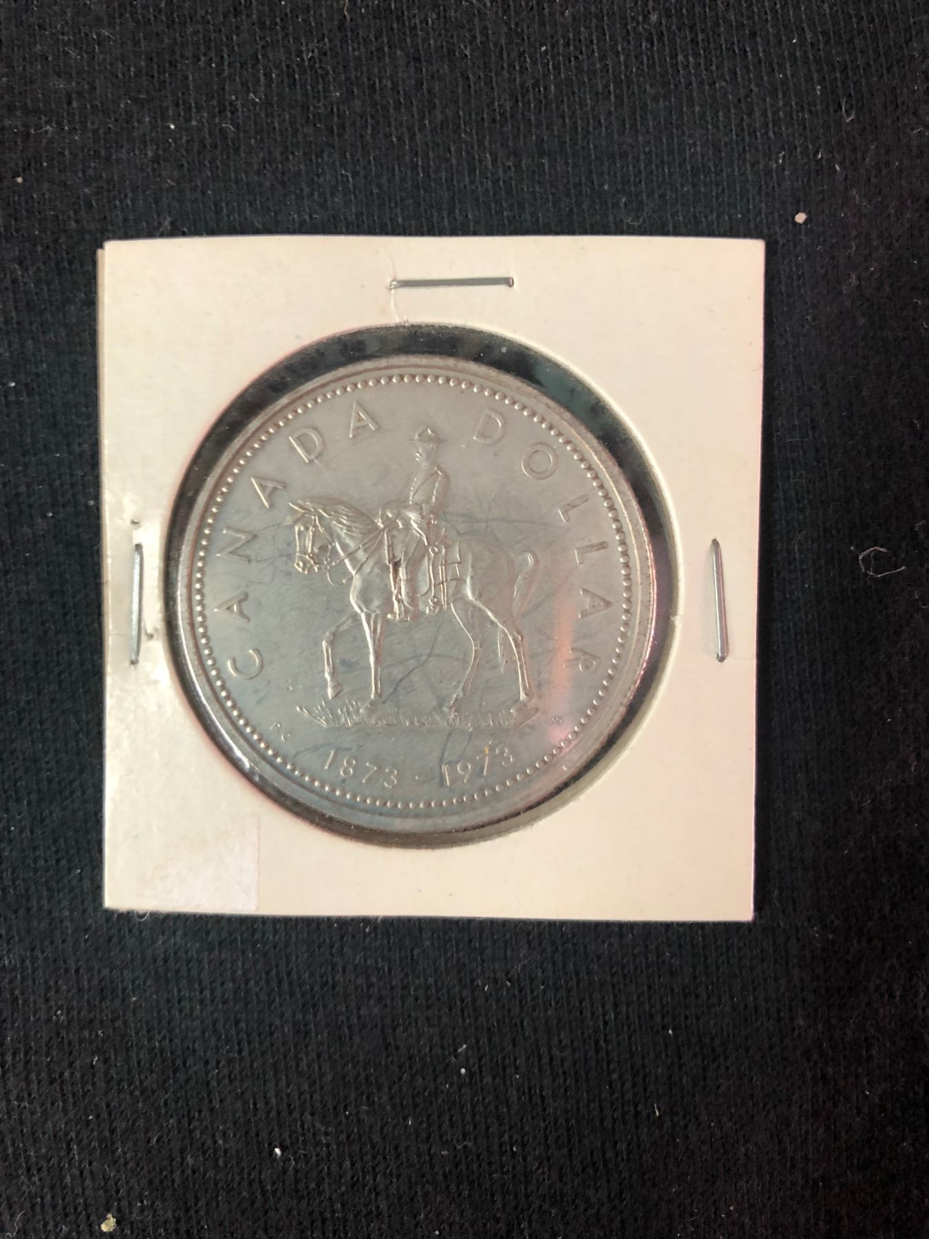 Canada 1973 RCMP Commemorative Specimen Silver Dollar!!