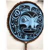 Image 2 : LARGE HAND CARVED NATIVE MOON MASK SIGNED BY ANDY WESLEY (3 FT DIAMETER)