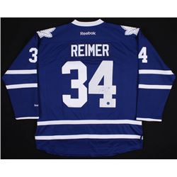 James Reimer Signed Toronto Maple Leafs Jersey (AJ Sports COA)
