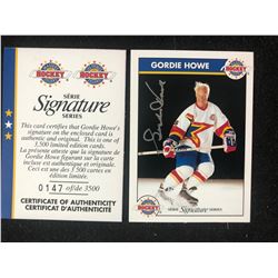 GORDIE HOWE ZELLERS SIGNATURE SERIES SIGNED INSERT CARD