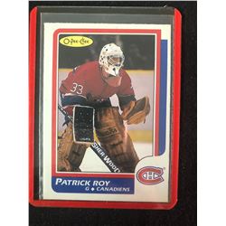 1986-87 O-Pee-Chee #53 Patrick Roy Rookie Card