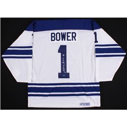 JOHNNY BOWER SIGNED MAPLE LEAFS JERSEY  (AJ SPORTS COA)