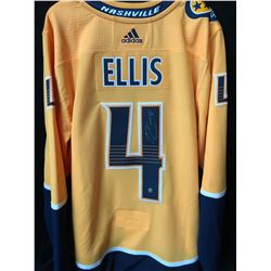 RYAN  ELLIS SIGNED PREDATORS JERSEY (FRAMEWORTH COA)