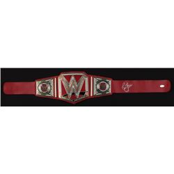 RIC FLAIR SIGNED WWE REPLICA CHAMPIONSHIP BELT (JSA COA)