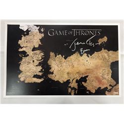 Jerome Flynn Signed Game of Thrones Westeros Map 24×36 Poster with “Bronn” Inscription