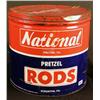 Image 1 : Rod's National Pretzel Co. Tin Container 12" Diam
