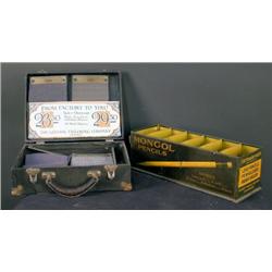 Mongal pencil and rubber band bin with great lith