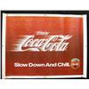 Image 1 : Large Coca-Cola Poster (plastic) "Slow down and c