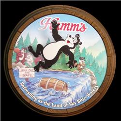 Hamm's Beer sign with 3D Bear 16  Diameter