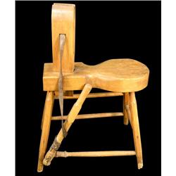 Early wooden saddle makers' bench
