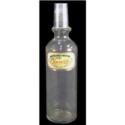 Soda Fountain Syrup Bottle Lemon Life label under