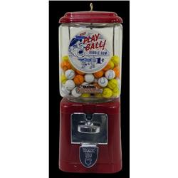 Acorn Play Ball 1 Cent Gumball machine 16" high