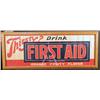 Image 1 : Thirsty First Aid Orange Drink Framed Ad.