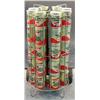 Image 1 : "Texaco" Oil Rack W/ wheels and cans of oil