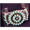 Image 1 : Zuni Bracelet Silver & Turquoise
