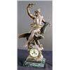 Image 1 : Bronze figural clock (marked Picault)