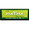 Image 1 : " Par-T-Pak" Beverage tin sign 12"x 33"