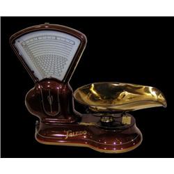 Small Toledo Scale brown w/gold pinstripes