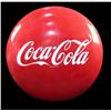 Image 1 : "Coca-Cola" round button sign 48" diameter 1950's