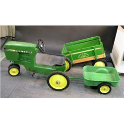 John Deere Tractor and Wagon